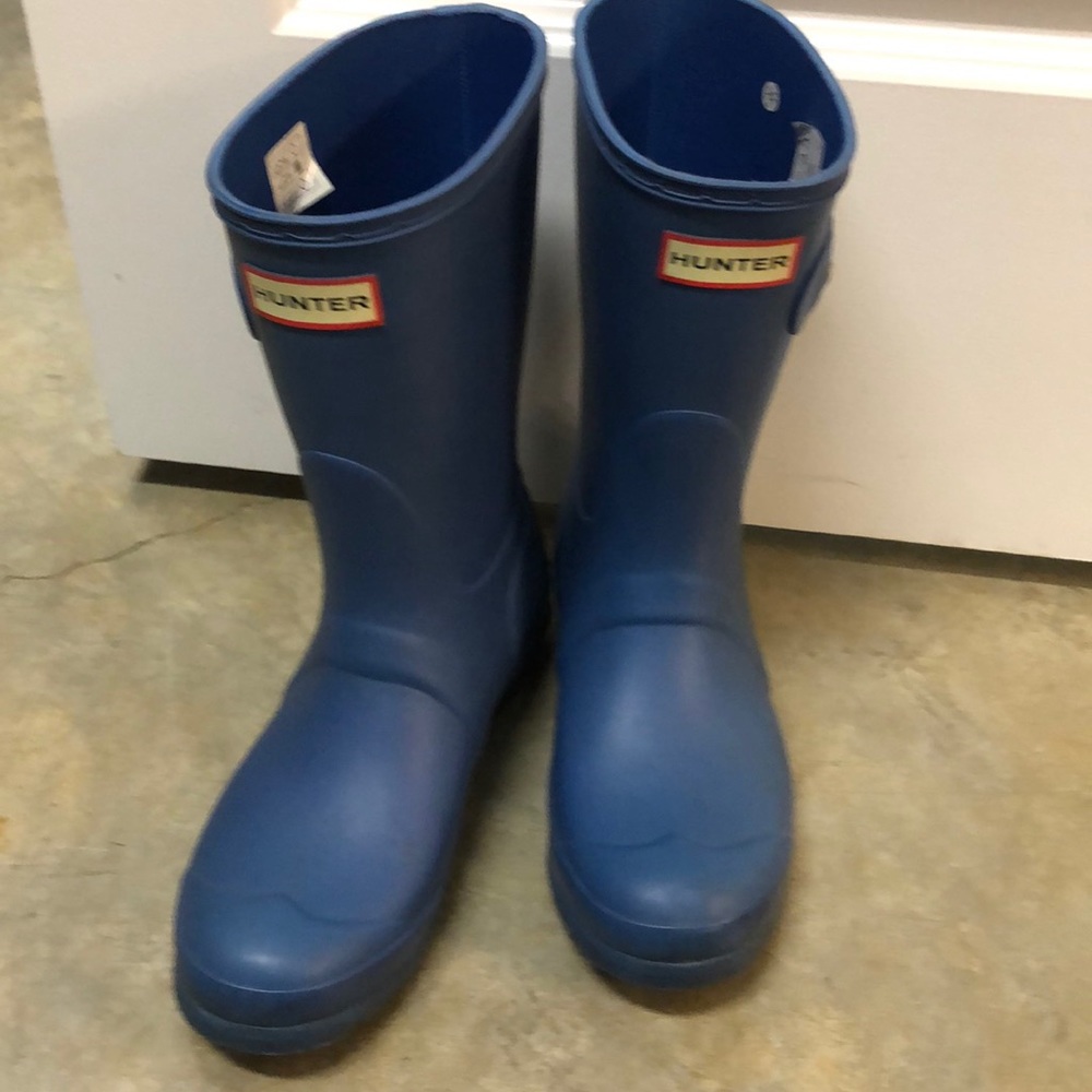 Royal blue Hunter rain boots